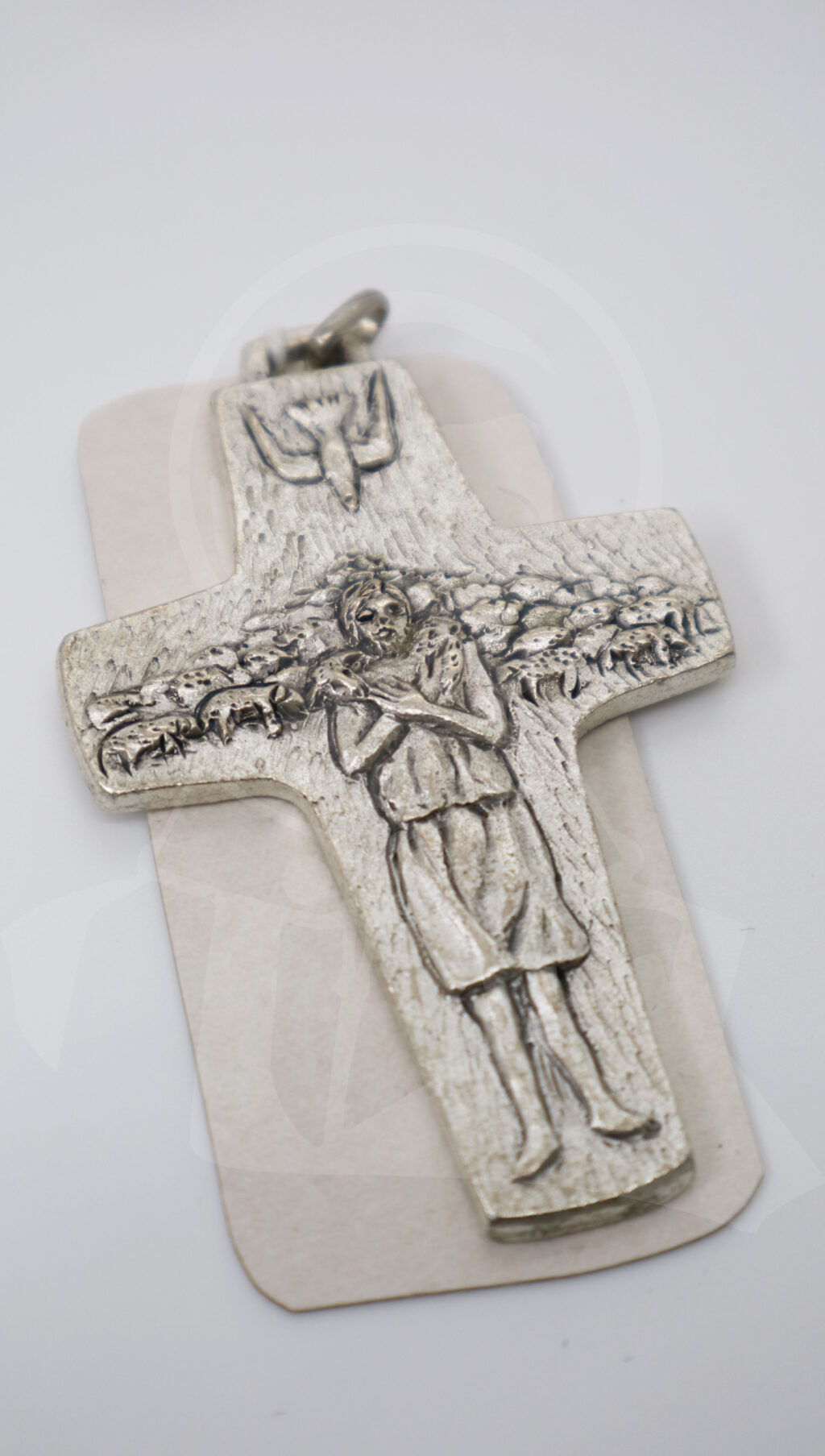 Cruz Papa Francisco em Metal Italiano - diversos tamanhos - Semijoias