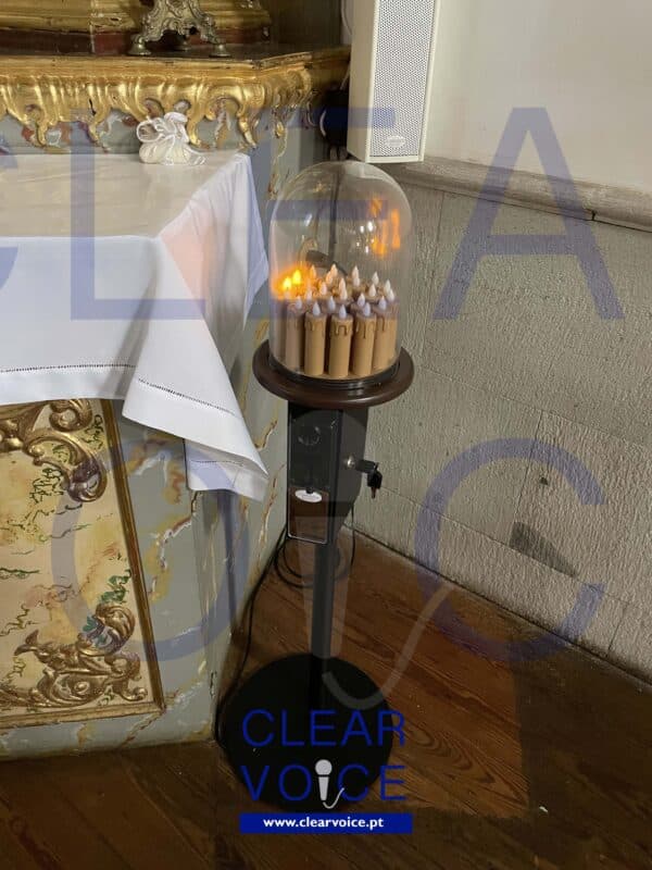 Lampadário Metálico - 24 velas