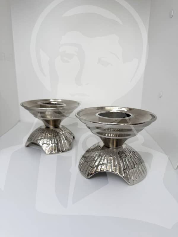 Castiçal de Altar Prateado