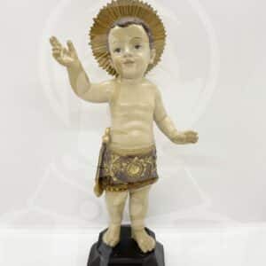 Menino Jesus em pé com caixa - 39cm