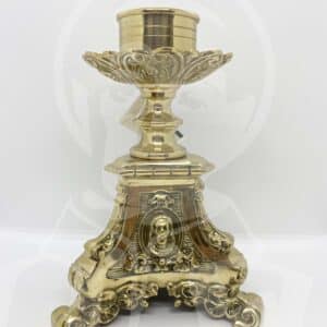 Castiçal de Altar Latão Dourado