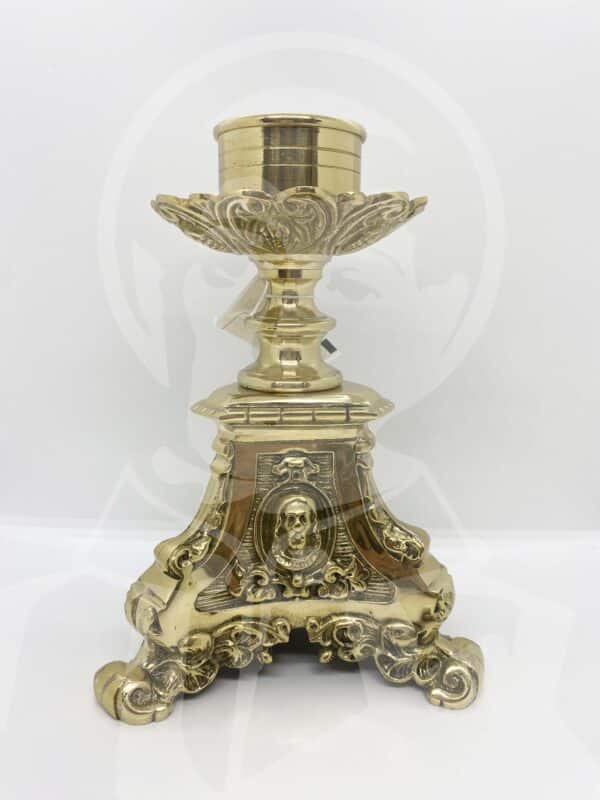 Castiçal de Altar Latão Dourado