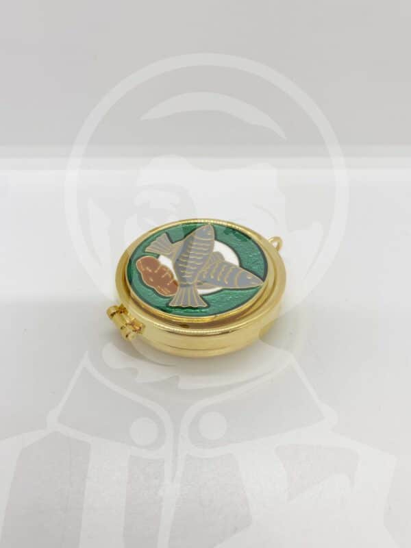 Teca Banho de Ouro 24kls com Desenho
