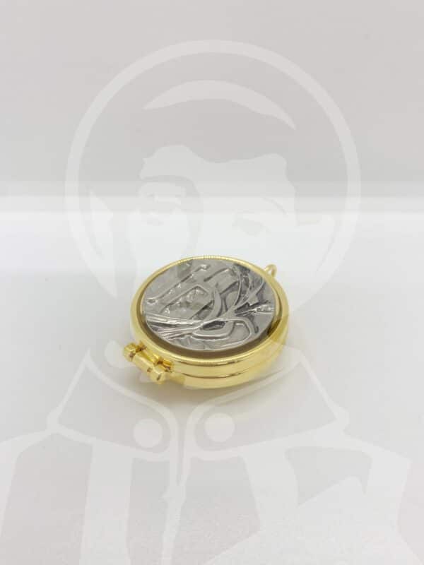 Teca Banho de Ouro Pequena Desenho JHS