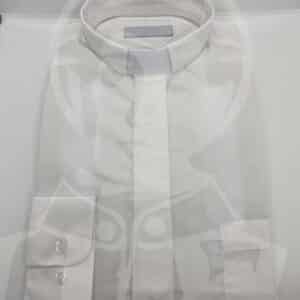 Camisa com Cabeção Lisa Manga Comprida - Branco