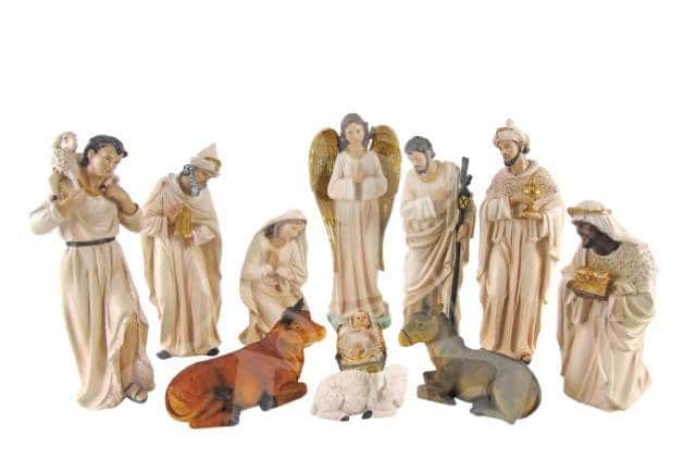 Presépio colorido claro - 11 Peças