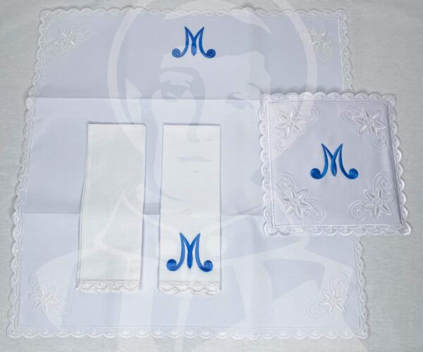 Conjunto Altar Bordado 100% Algodão