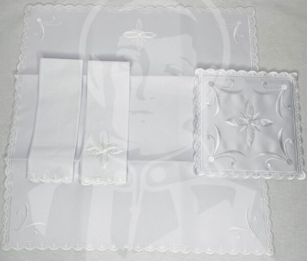 Conjunto Altar Bordado 100% Algodão