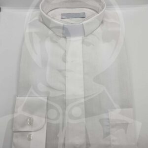Camisa com Cabeção Lisa Manga Comprida - Branco