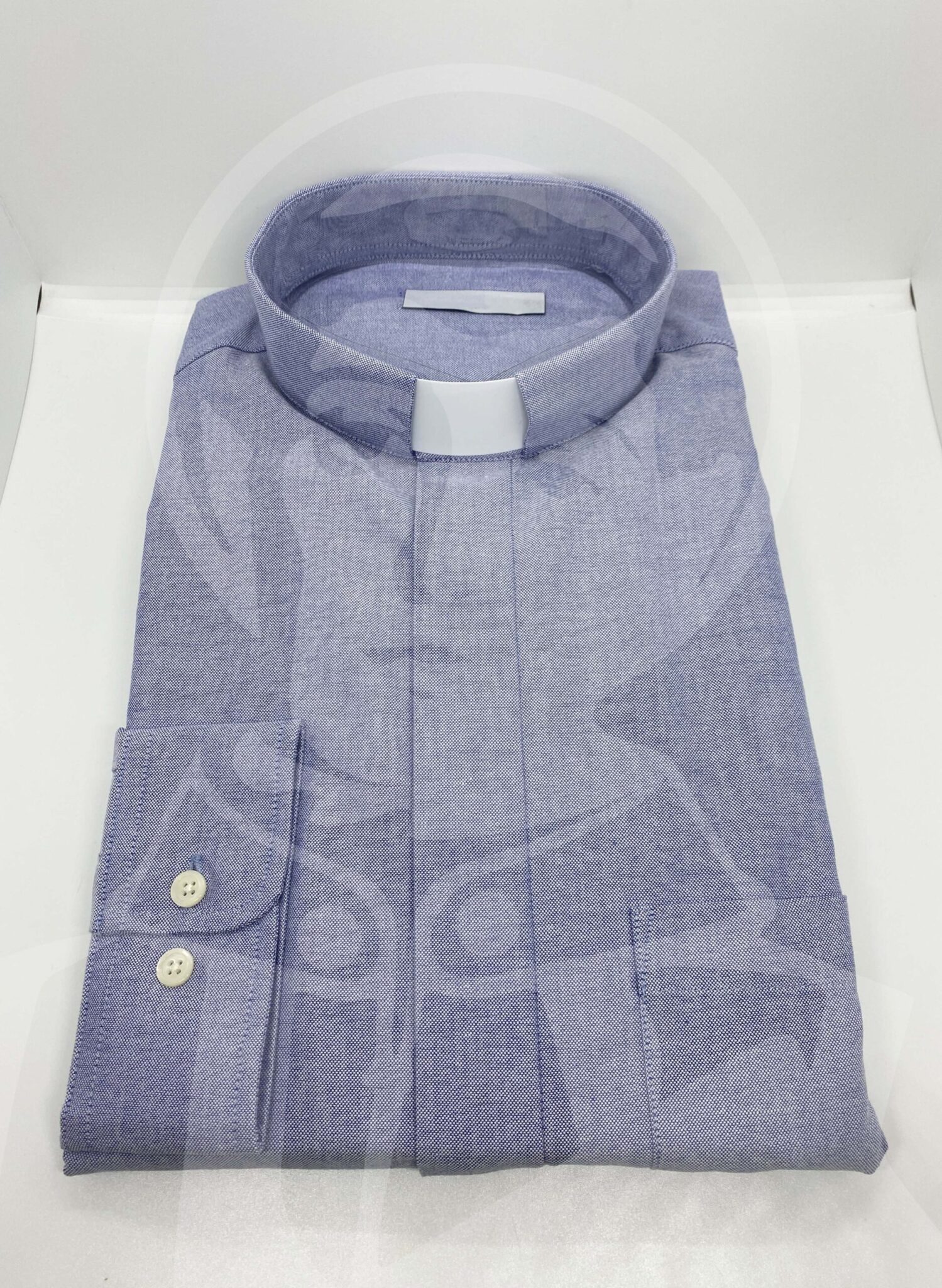 Camisa com Cabeção Lisa Manga Comprida - Azul - Image 3