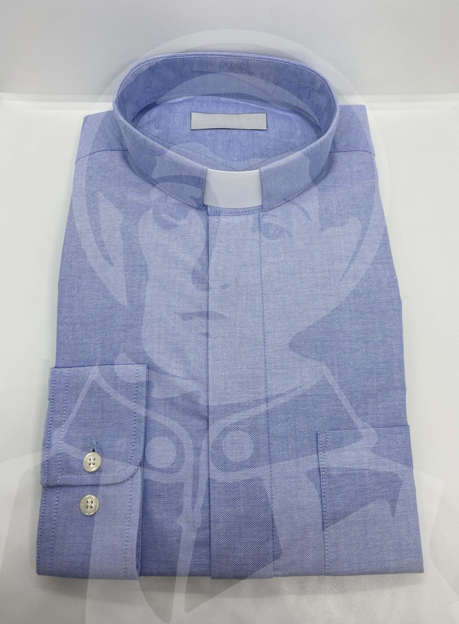 Camisa com Cabeção Lisa Manga Comprida - Azul - Image 4