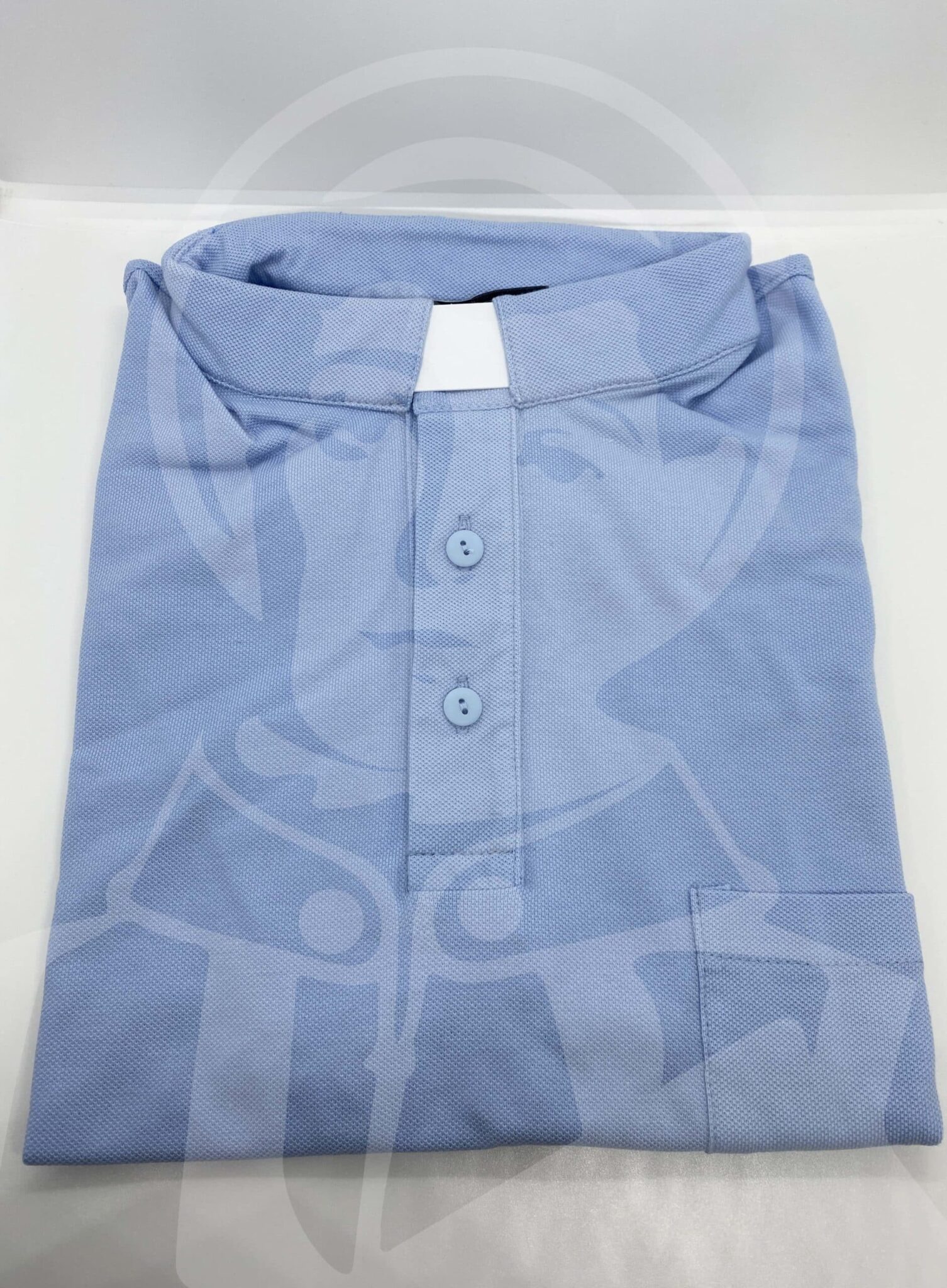 Camisa com Cabeção Lisa Manga Comprida - Azul - Image 5