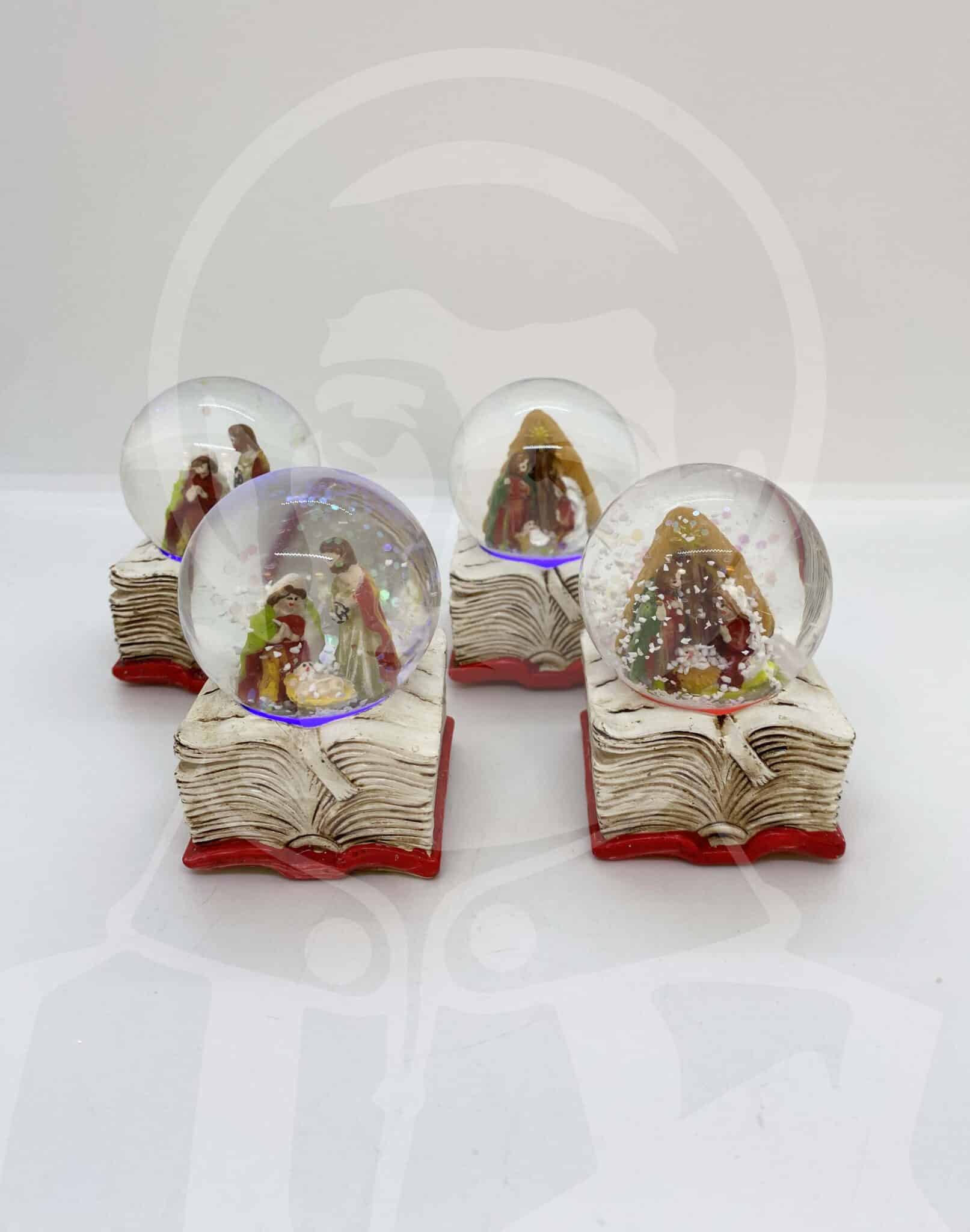 Globo de Neve Sagrada Família com Luz