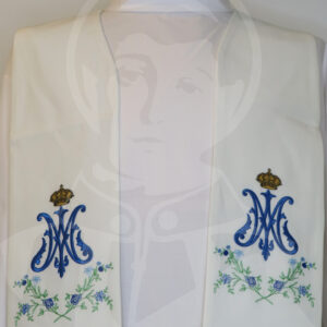 Estola Mariana Bordado Azul