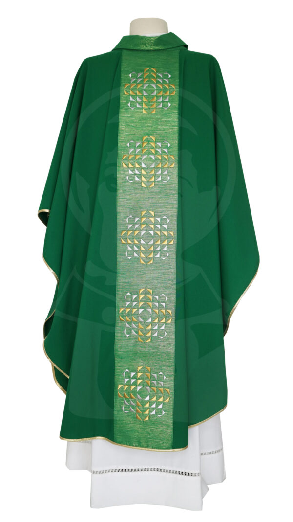 Casula Verde com Estolão Bordado