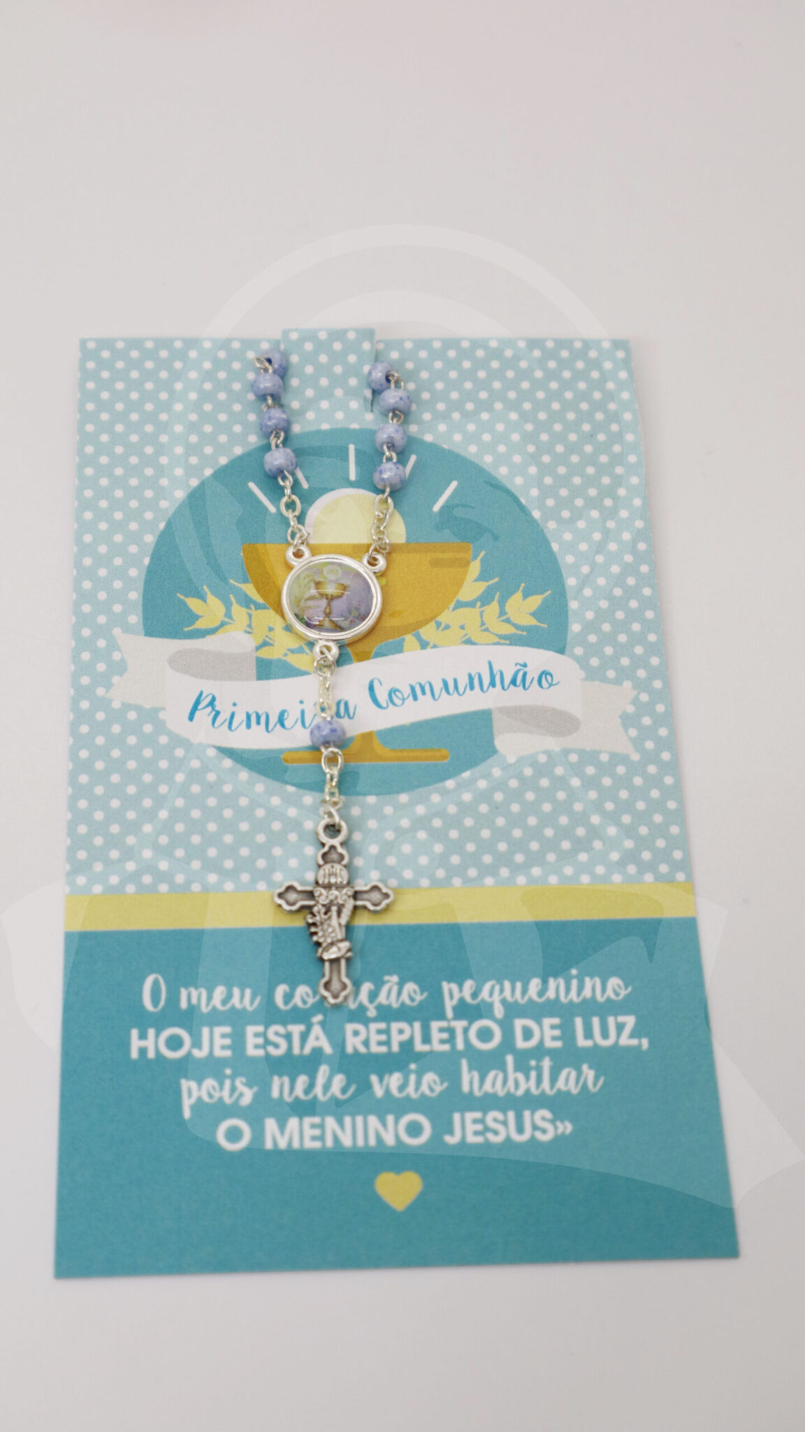 Dezena 1.ª Comunhão em Azul - Vidro