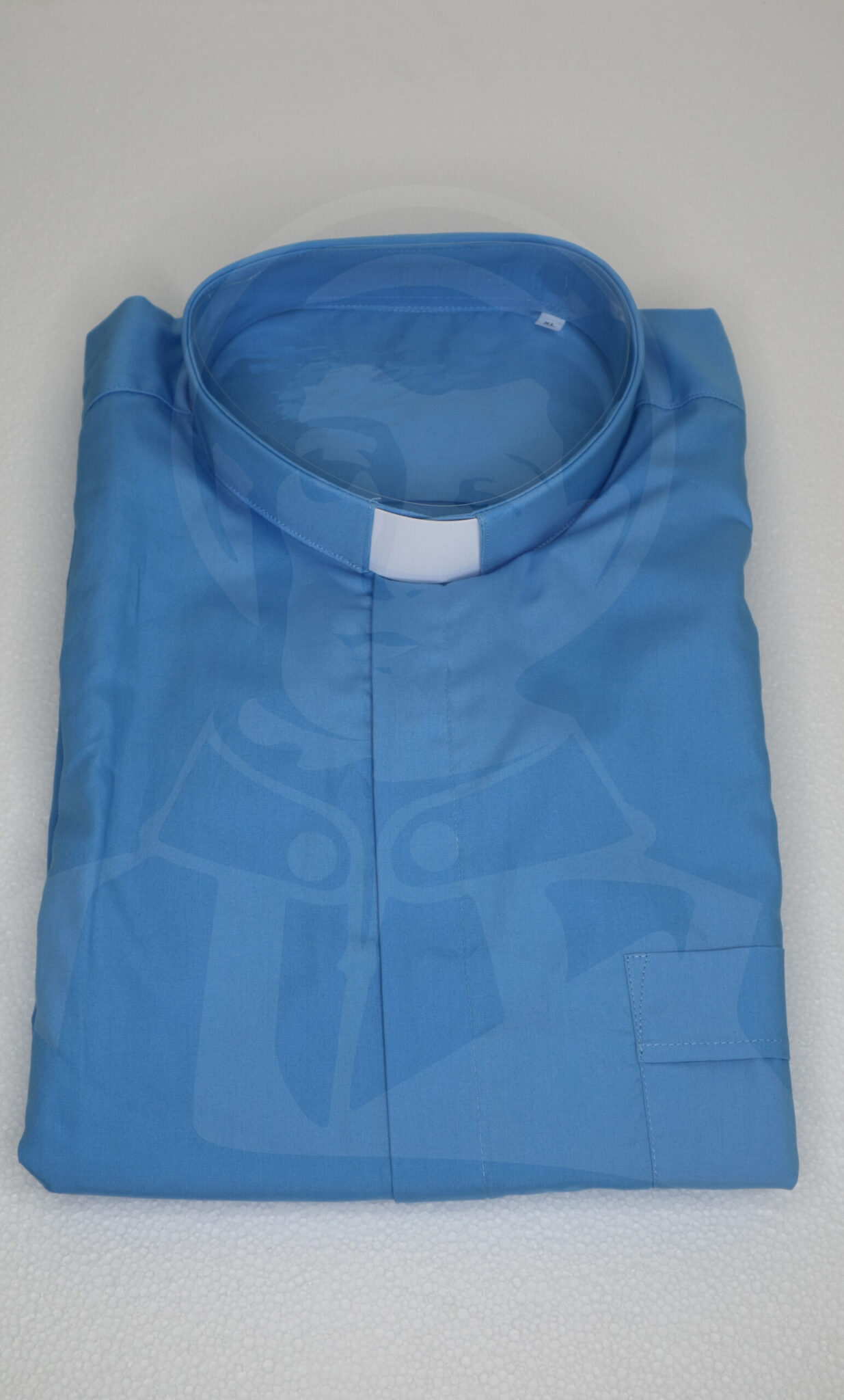 Camisa Lisa com Cabeção - Azul