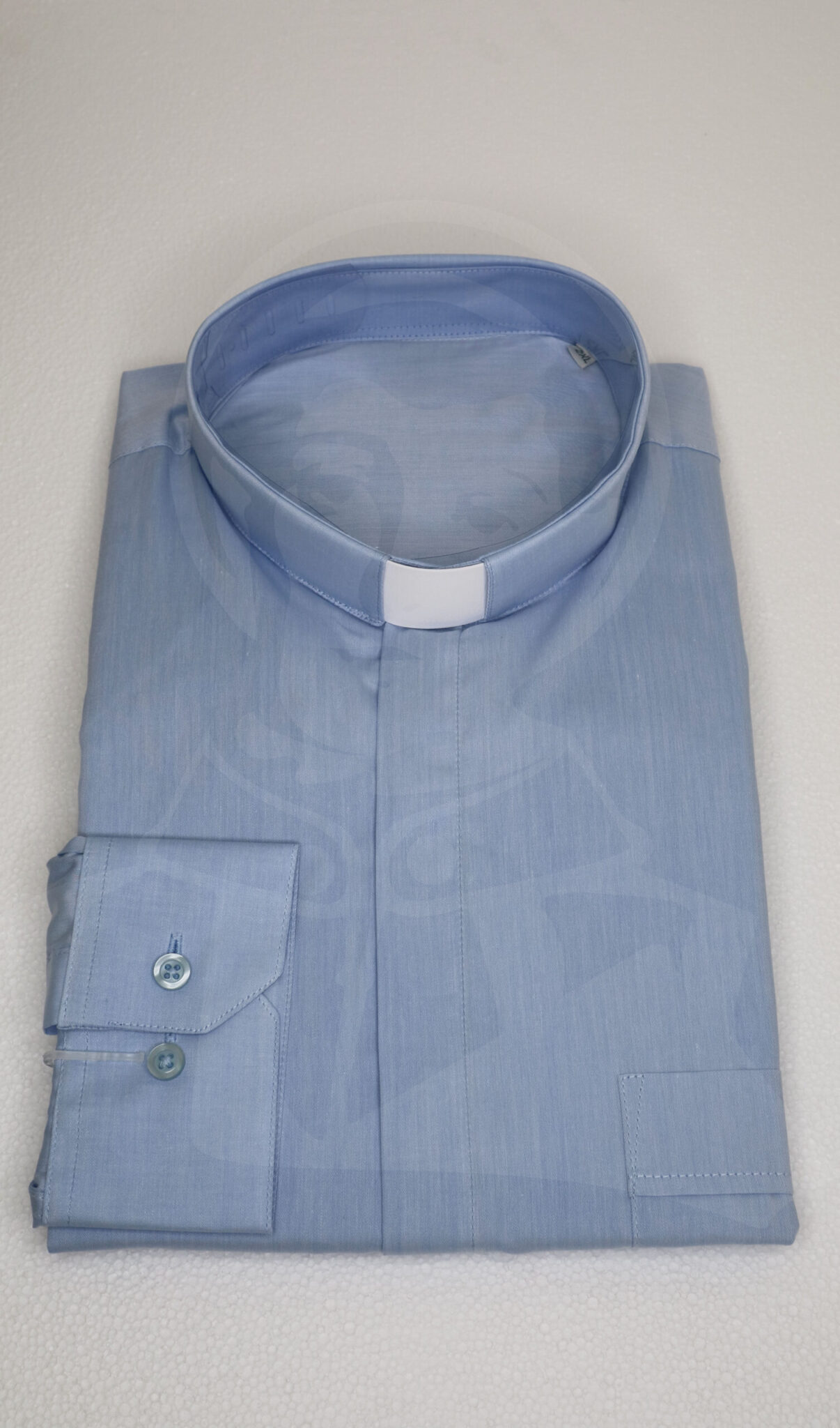 Camisa Lisa com Cabeção - Azul