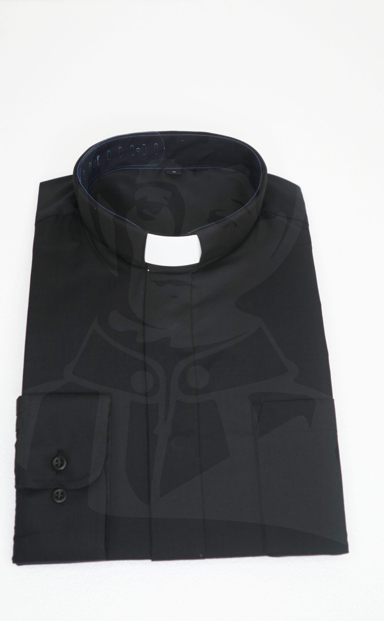 Camisa Lisa com Cabeção - Preto