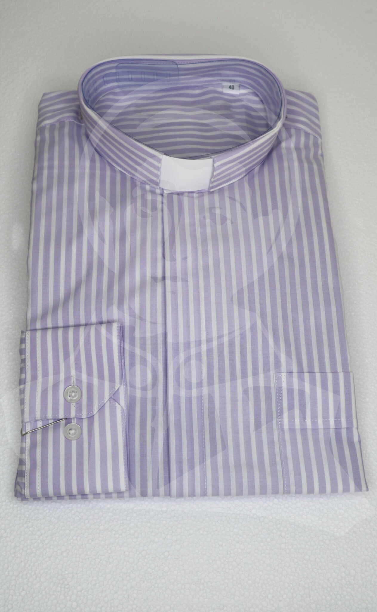 Camisa Riscada com Cabeção - Lilás