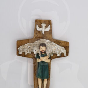 Cruz Papa Francisco em Resina - 15cm