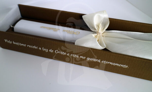 Vela de Batismo - Bege - Image 2