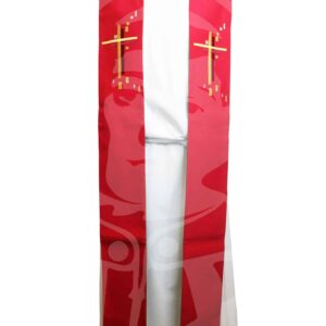 Estola Dupla Verde/Vermelho