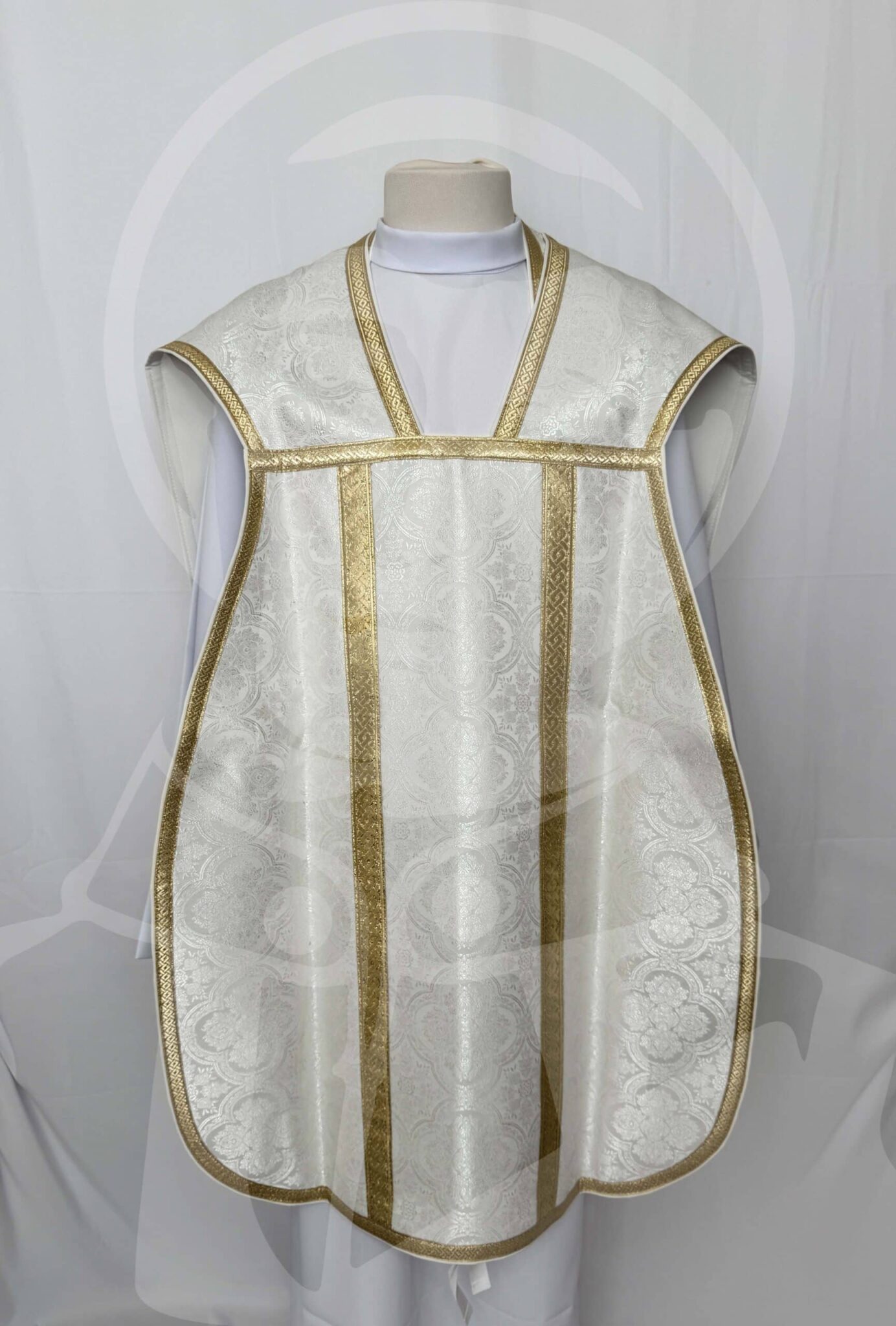 Casula Romana Branca com Estola