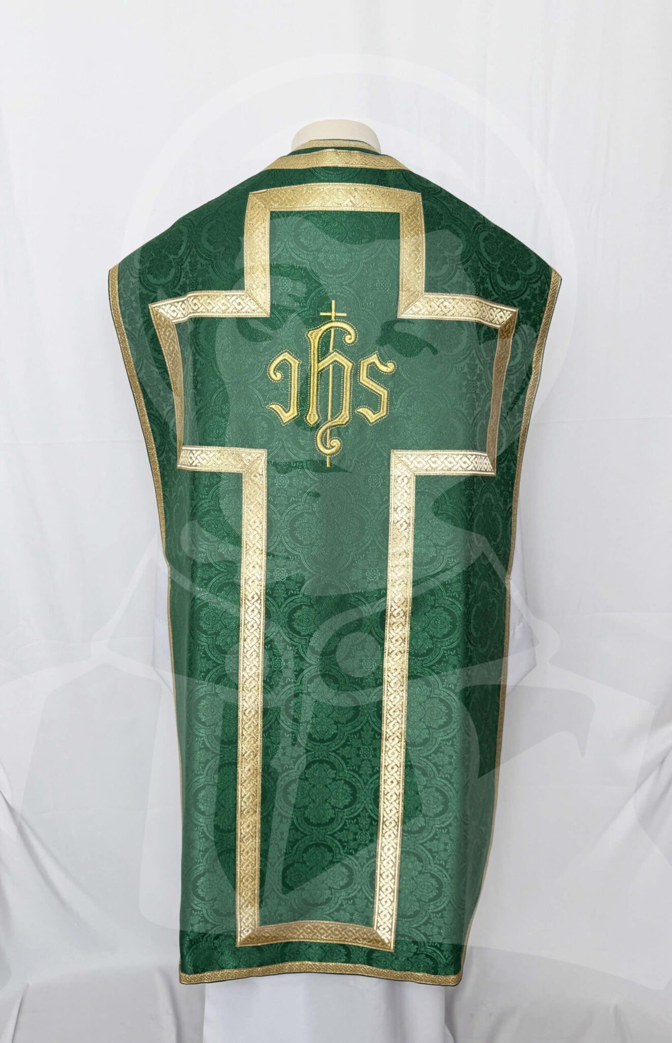 Casula Romana Verde com Estola - Image 2