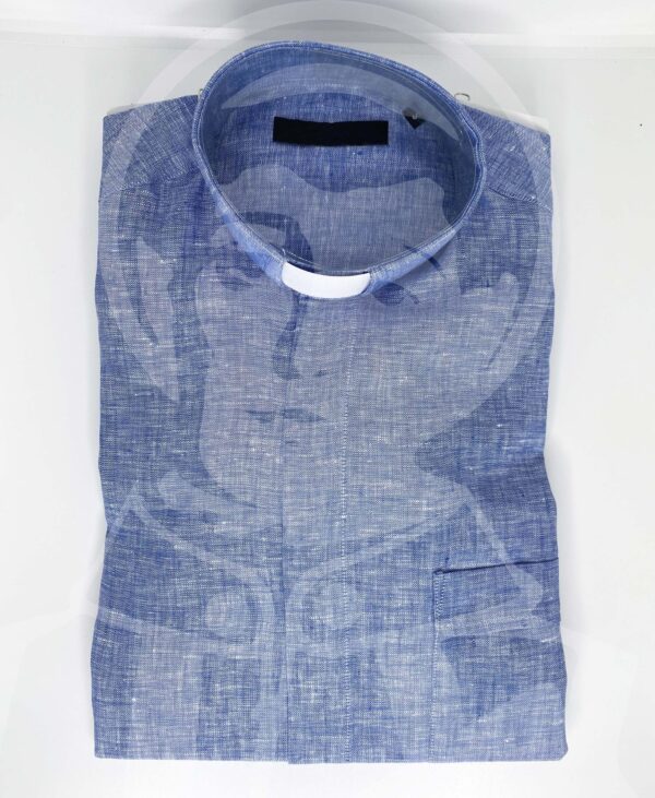 Camisa 100% Linho - Azul