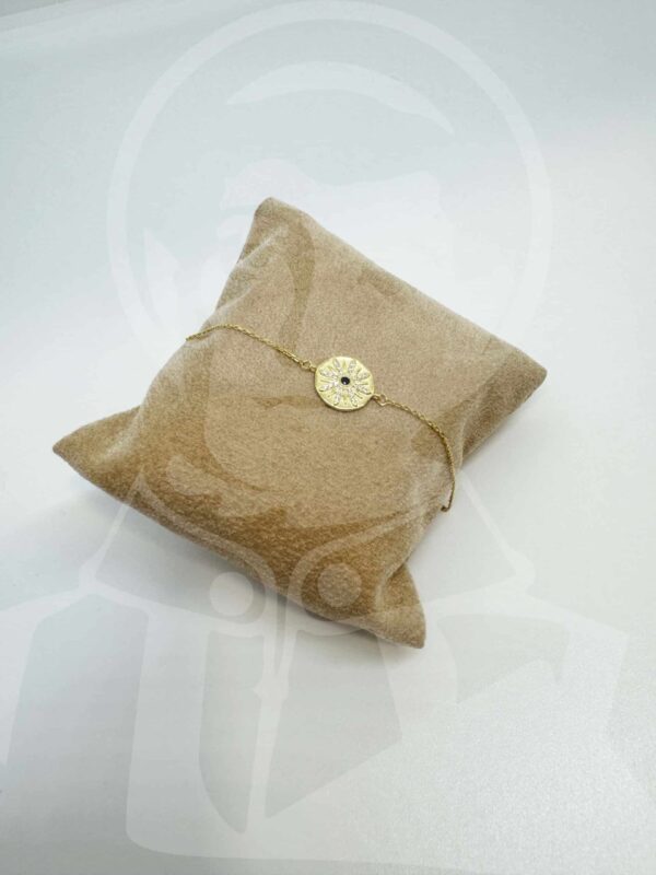 Pulseira de Prata com Flor