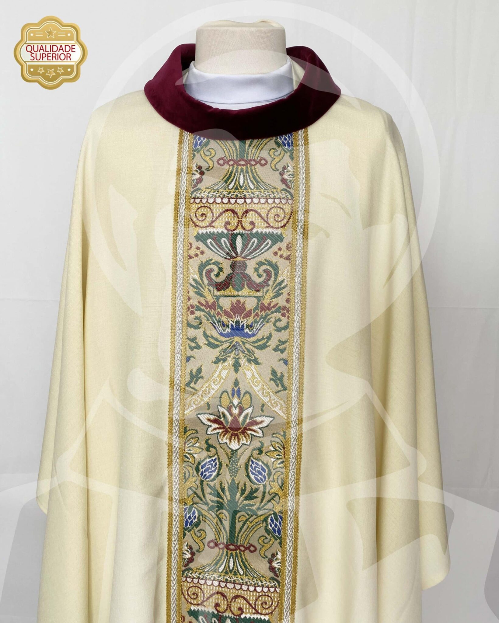 Casula Branca com estola