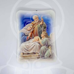Quadro Efeito Pedra Nascimento Sagrada Família