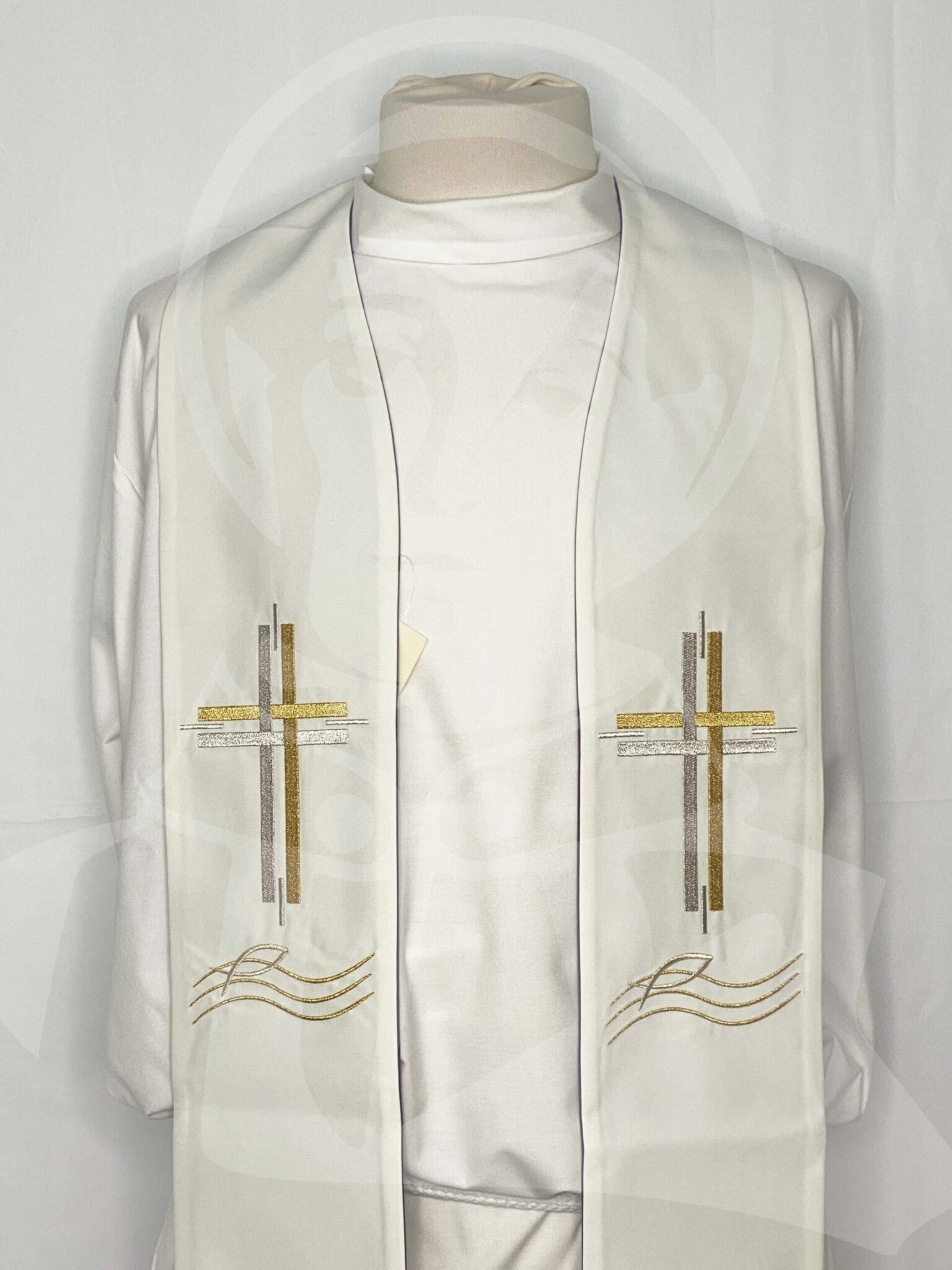 Estola Dupla Roxo/Branco - Image 4