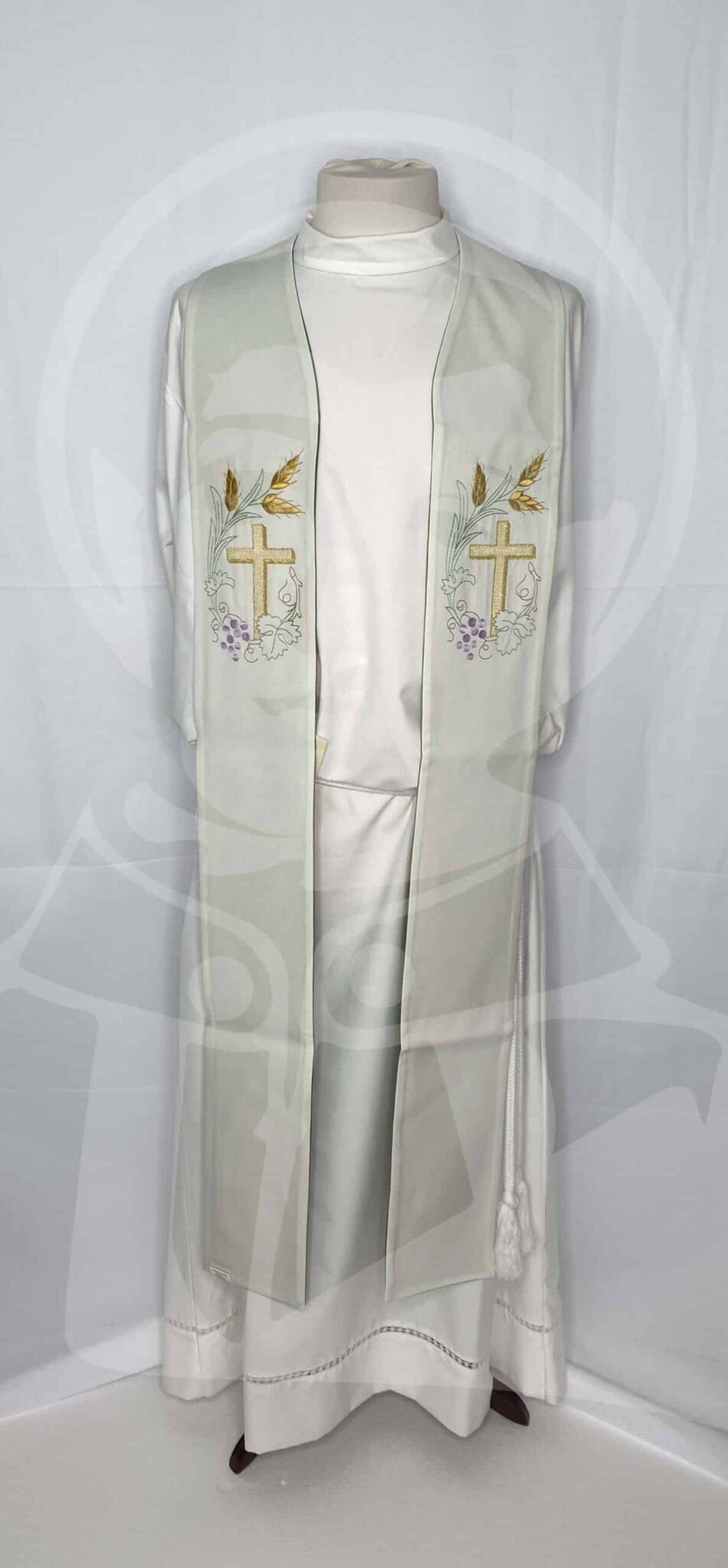 Estola Dupla Verde/Branco - Image 3