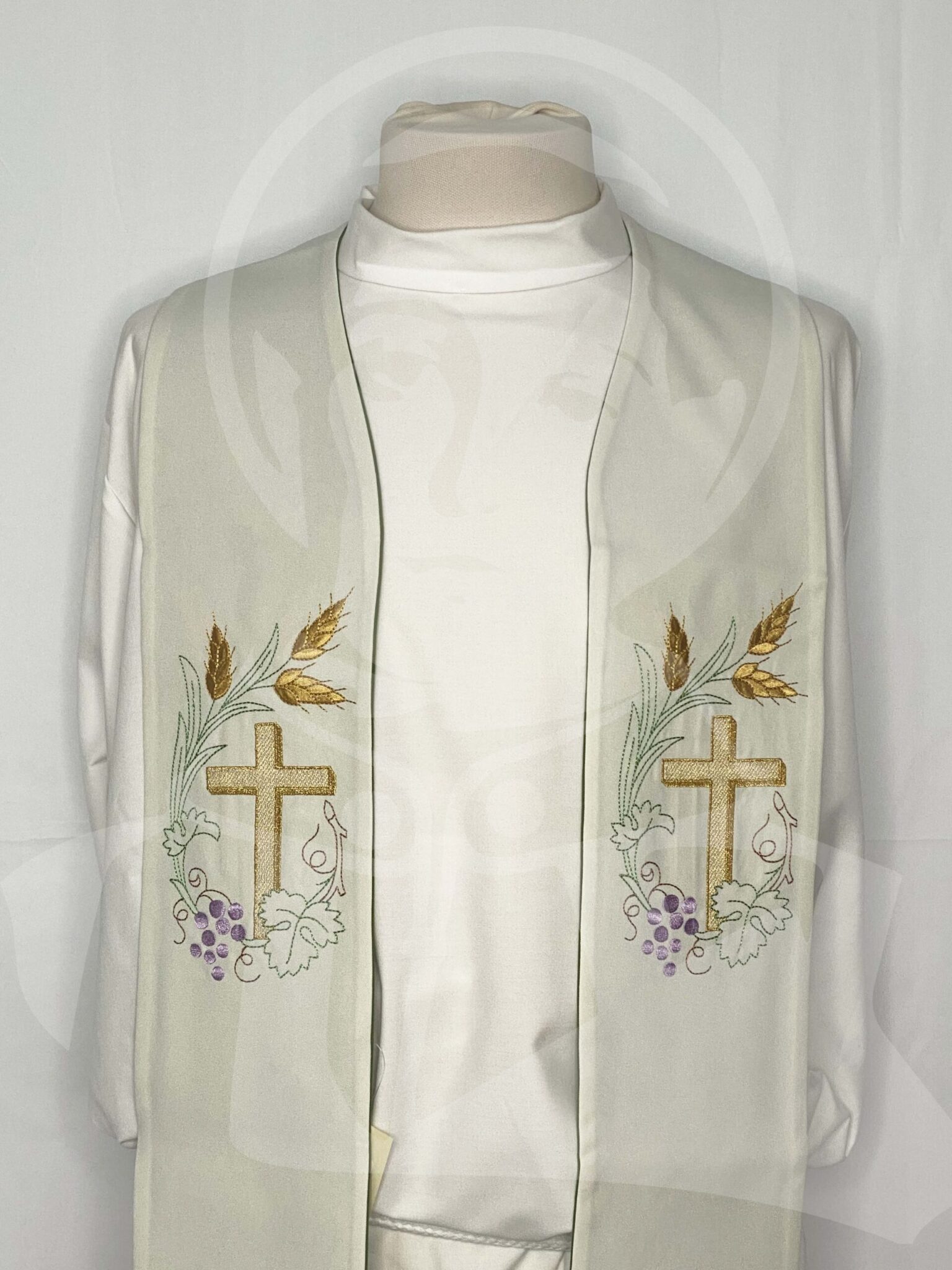 Estola Dupla Verde/Branco - Image 4