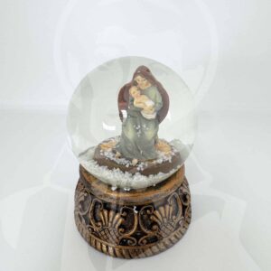 Globo de Neve Virgem com Menino