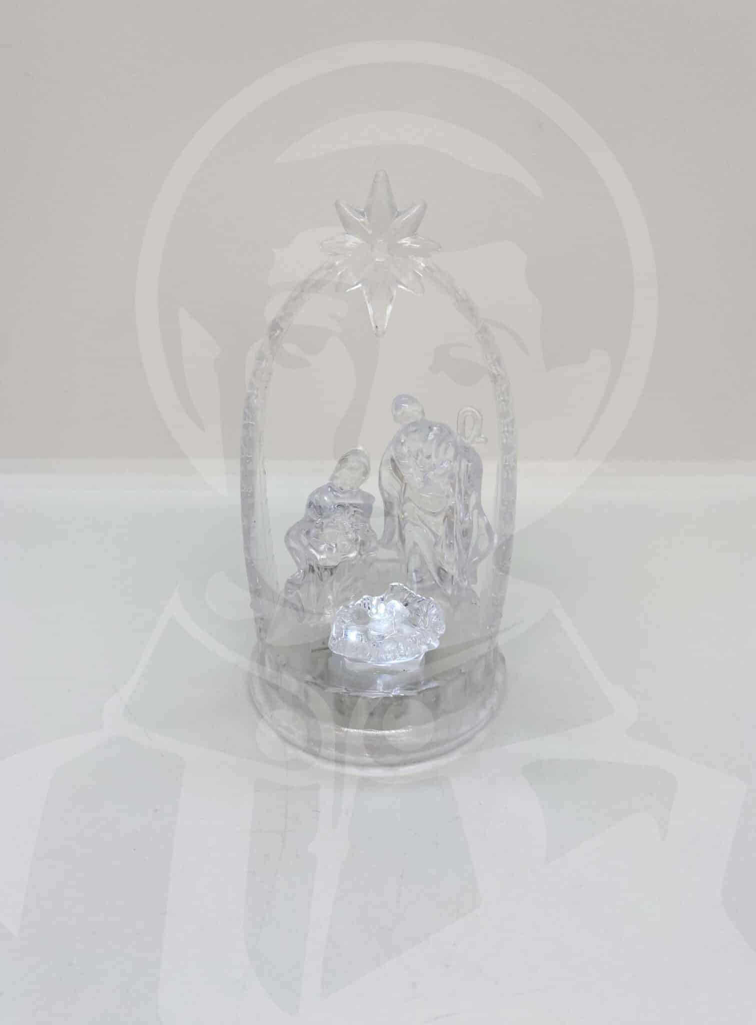 Presépio com Luz Transparente