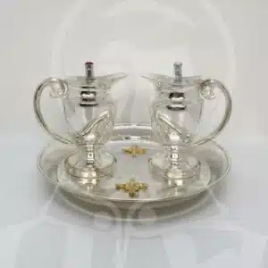 Conjunto de Galhetas com Prato