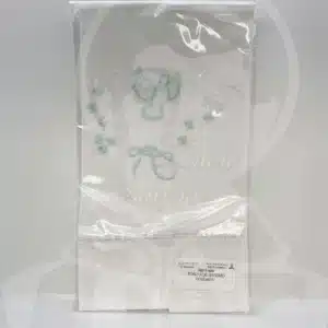 Toalha de Batismo Bordada - Verde