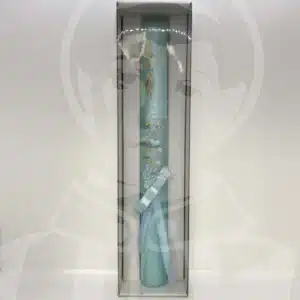 Vela de Batismo Decorada - Azul