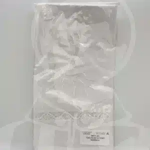 Toalha de Batismo Bordada - Branco