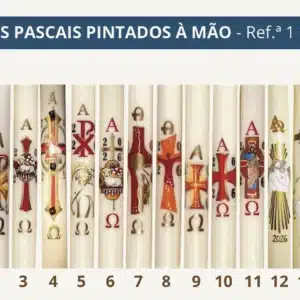Círio Pascal Pintado à mão