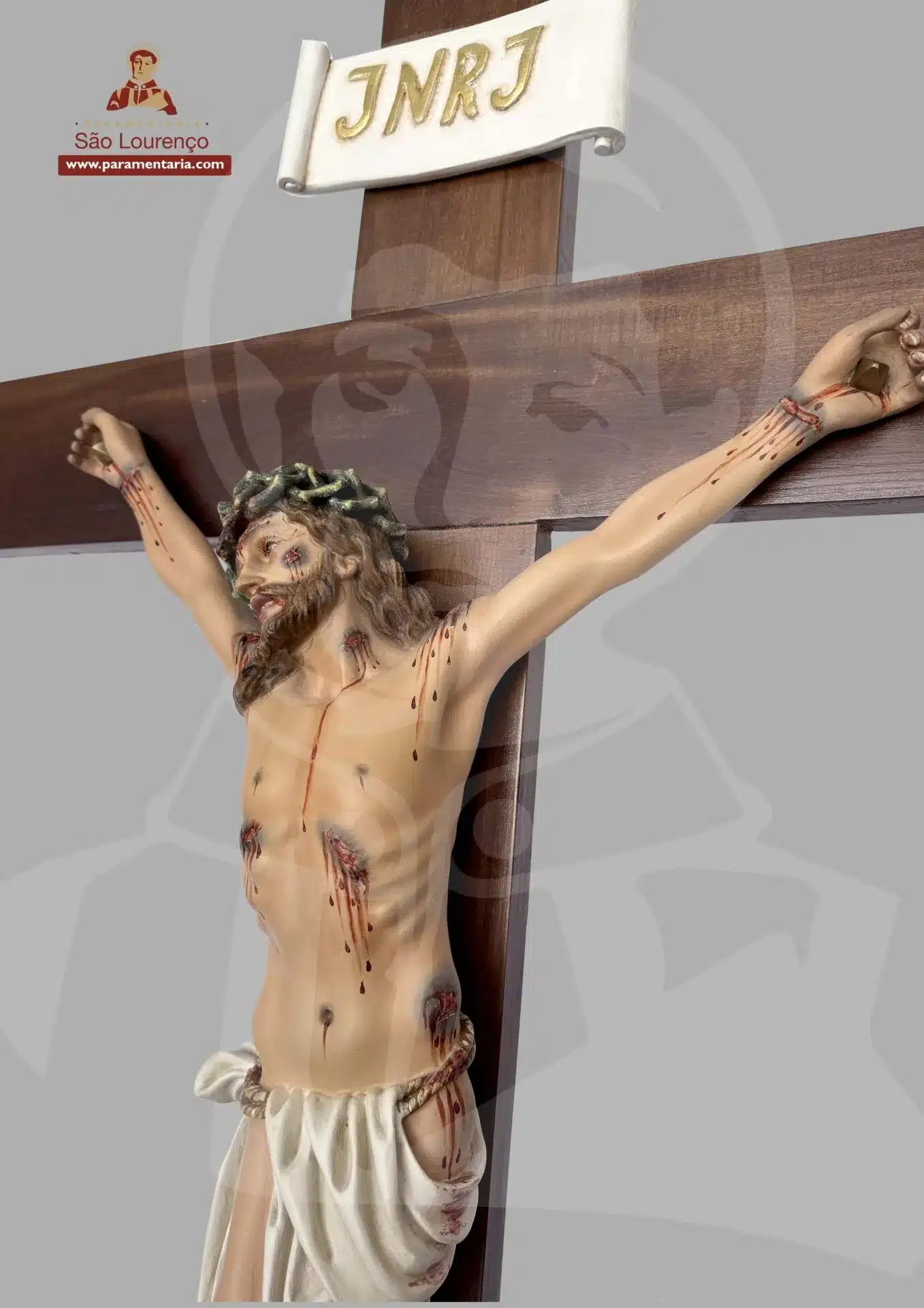 Crucifixo de Madeira com Cristo - Image 2