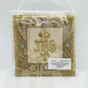 Conjunto de Altar Bordado Linho/Algodão