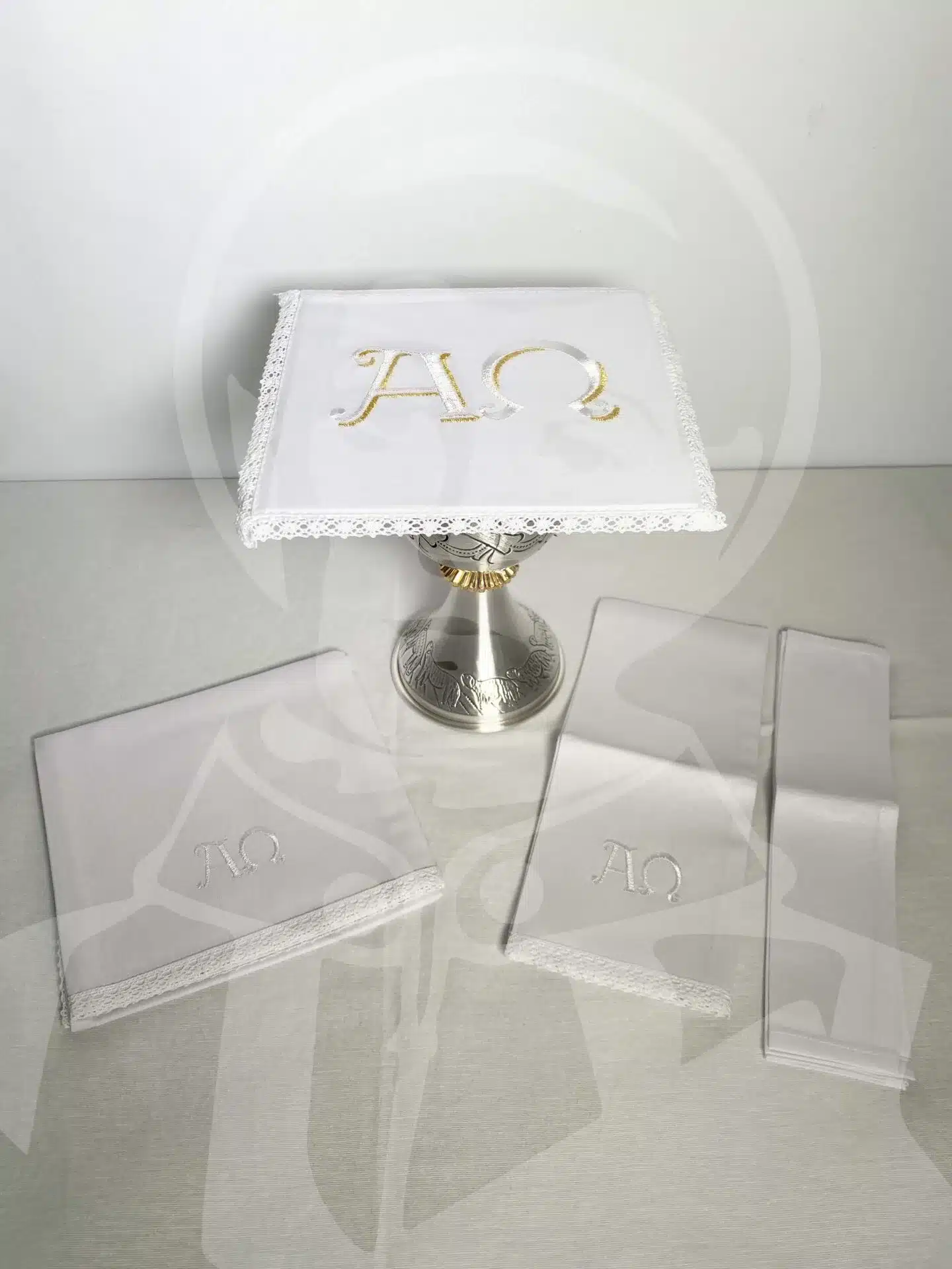 Conjunto Altar Bordado - Linho