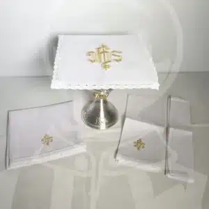 Conjunto Altar Bordado - Linho