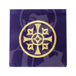 Pala Tecido Veludo com Bordado - Roxo