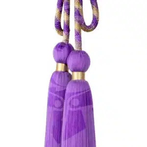 Cíngulo Torcido Dourado - 4mt - Roxo