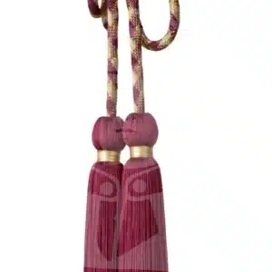 Cíngulo Torcido Dourado - 4mt - Vermelho